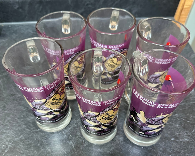 Load image into Gallery viewer, Crown Royal 1993 National Finals Rodeo Beer Glasses - Set of 6
