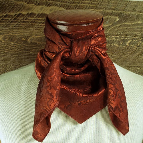 Load image into Gallery viewer, Medium Weight Jacquard Paisley Wild Rag - 36"x36"
