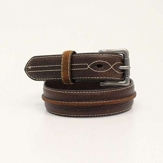 3D Boys 1-1/4" Center Bump Belt - Brown