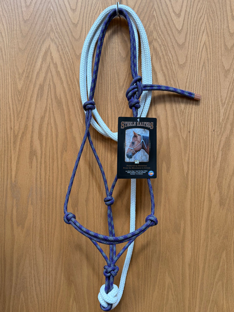 Load image into Gallery viewer, Steele Rope Halter with 10' Lead - Standard Horse
