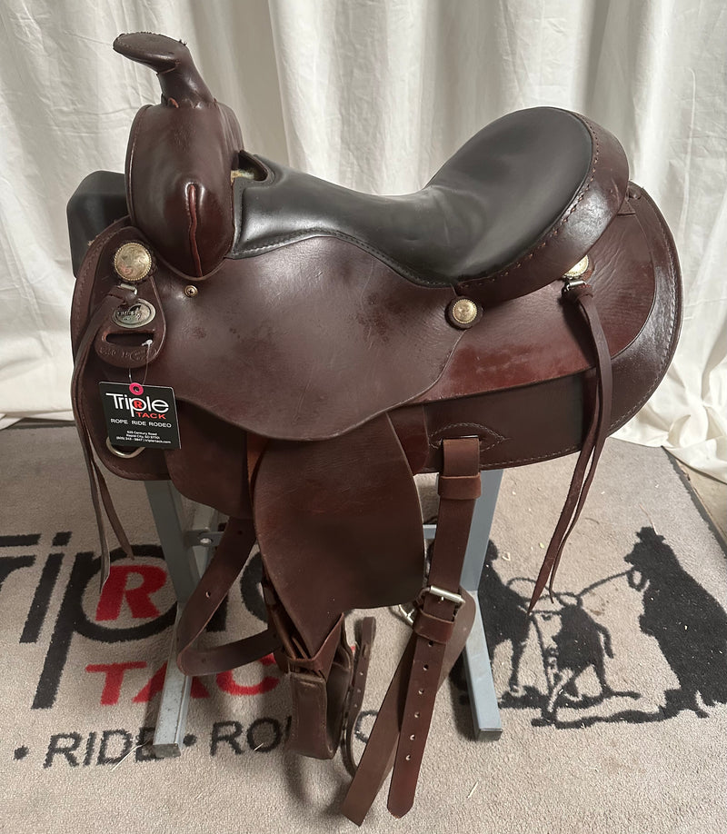 Load image into Gallery viewer, Used Simco Trail Saddle 15"
