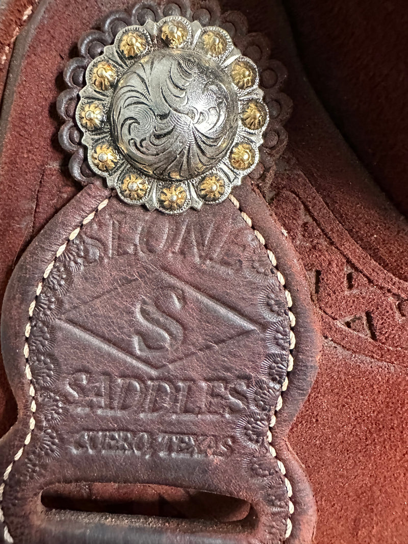 Load image into Gallery viewer, Used Teskey's Saddles Trophy Team Roper 14.5"

