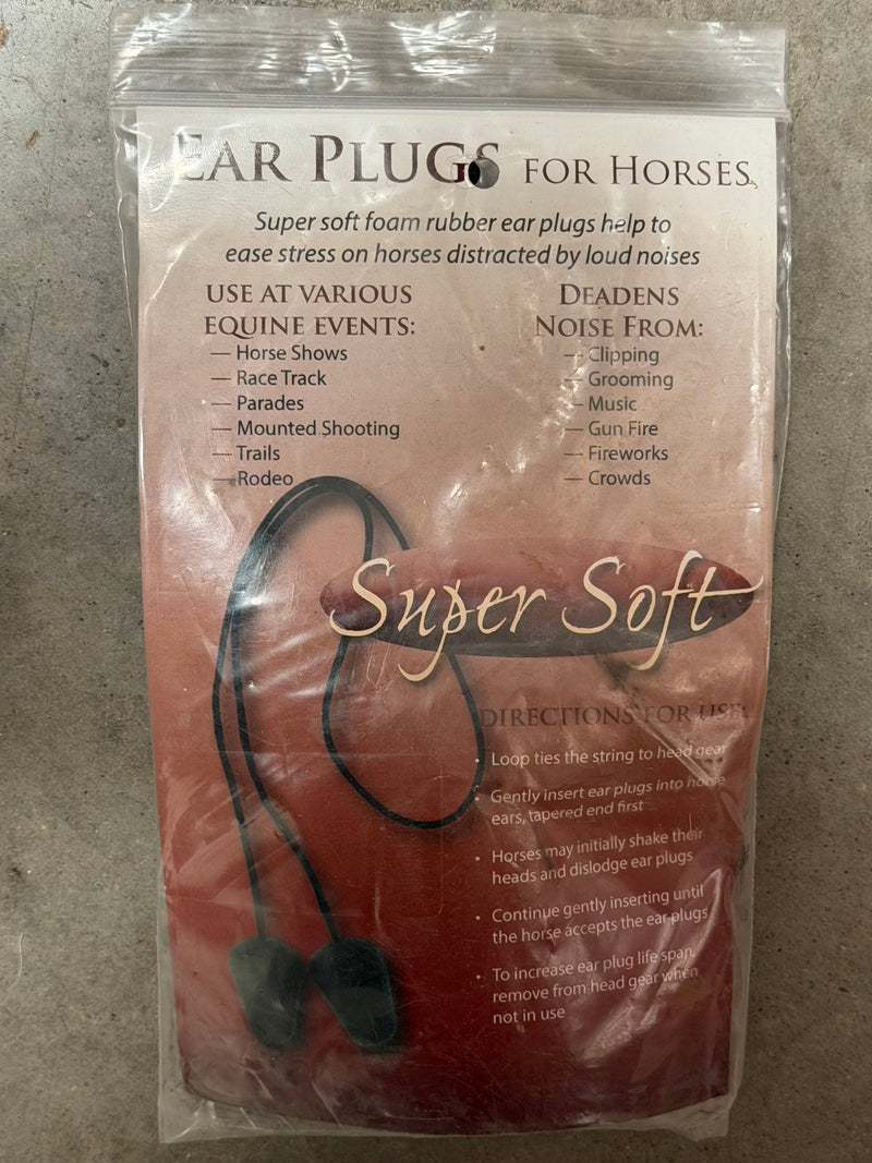 Load image into Gallery viewer, Used/Like New Super Soft Earplugs for Horses with String
