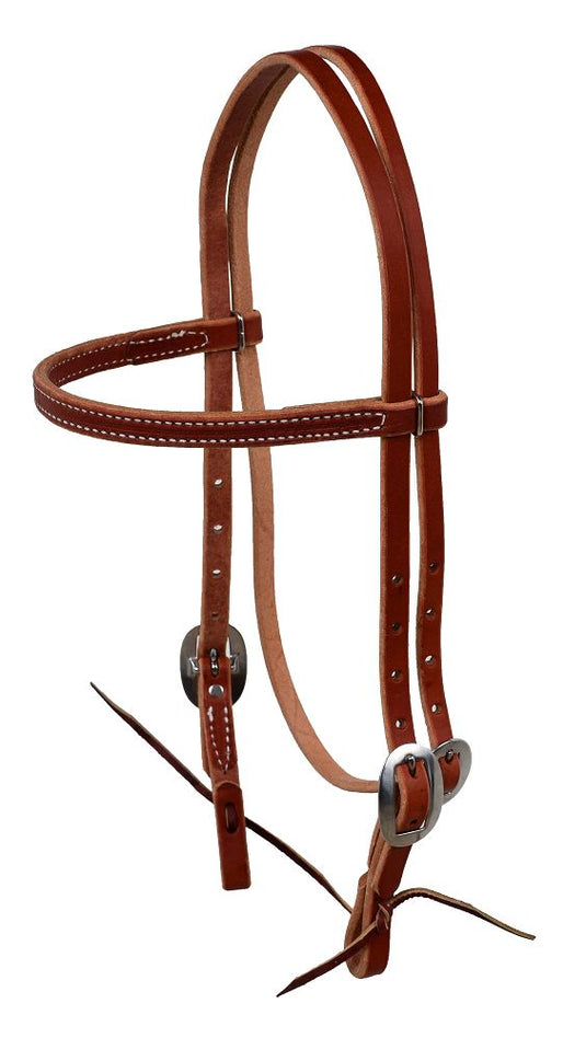 Berlin Browband Headstall with Tie - 5/8"
