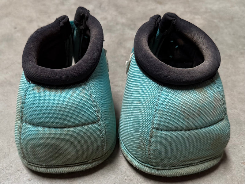 Load image into Gallery viewer, Used PC Ballistic Bell Boots - Turquoise - Medium
