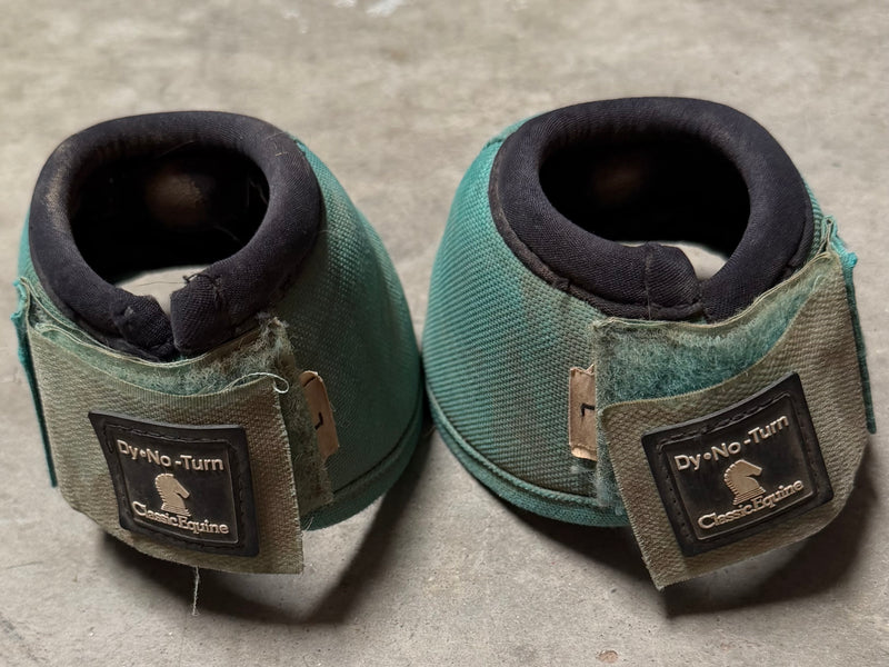 Load image into Gallery viewer, Used CE DyNo Turn Bell Boots - Aqua - Large
