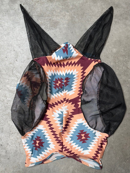 Used PC Comfort Fit Fly Mask with Ears - Aztec