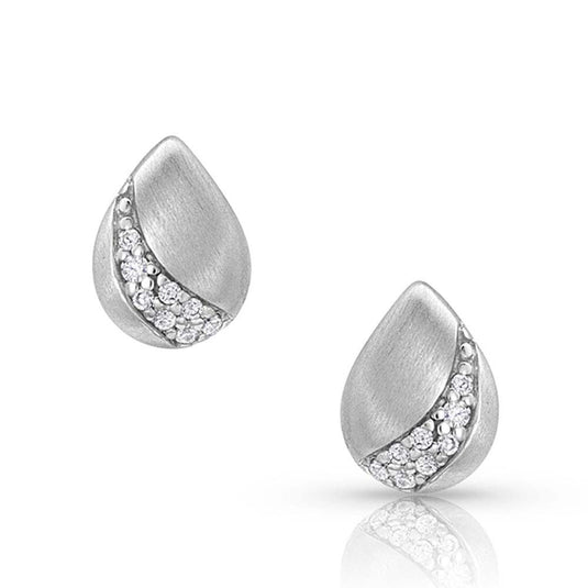 Montana Silversmiths Satin Teardrop Earrings