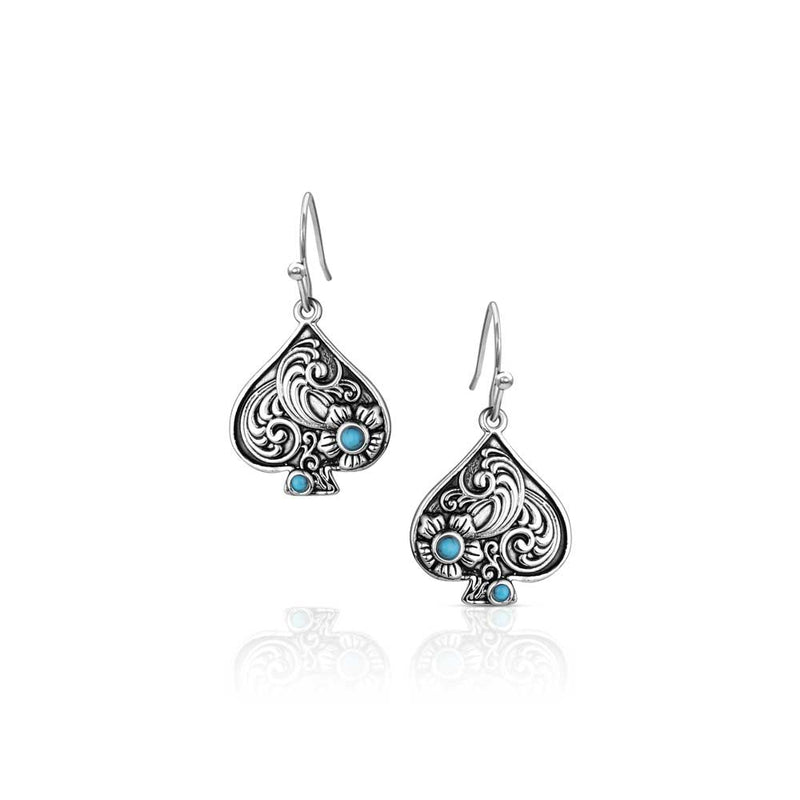 Load image into Gallery viewer, Montana Silversmith's Filigree Fortune Spade Earrings
