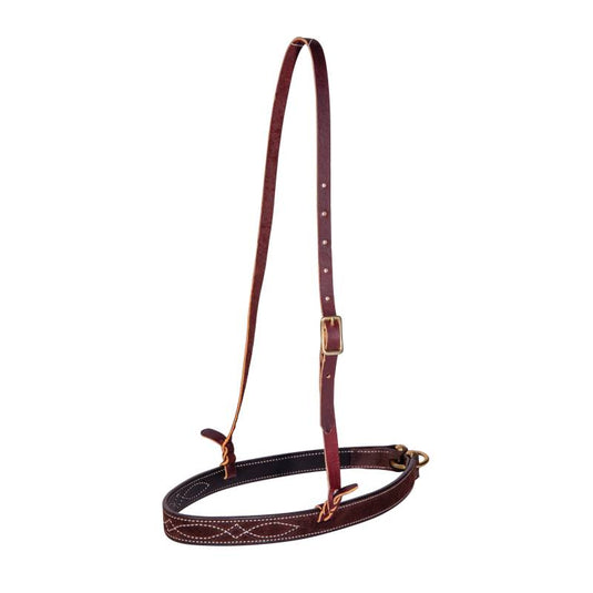 Professional's Choice Double Ply Stitched Chocolate Roughout Noseband