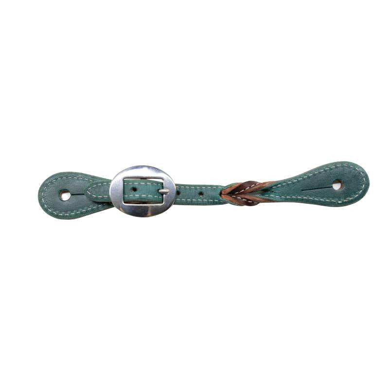 Load image into Gallery viewer, Professional's Choice Emerald Twist Spur Straps
