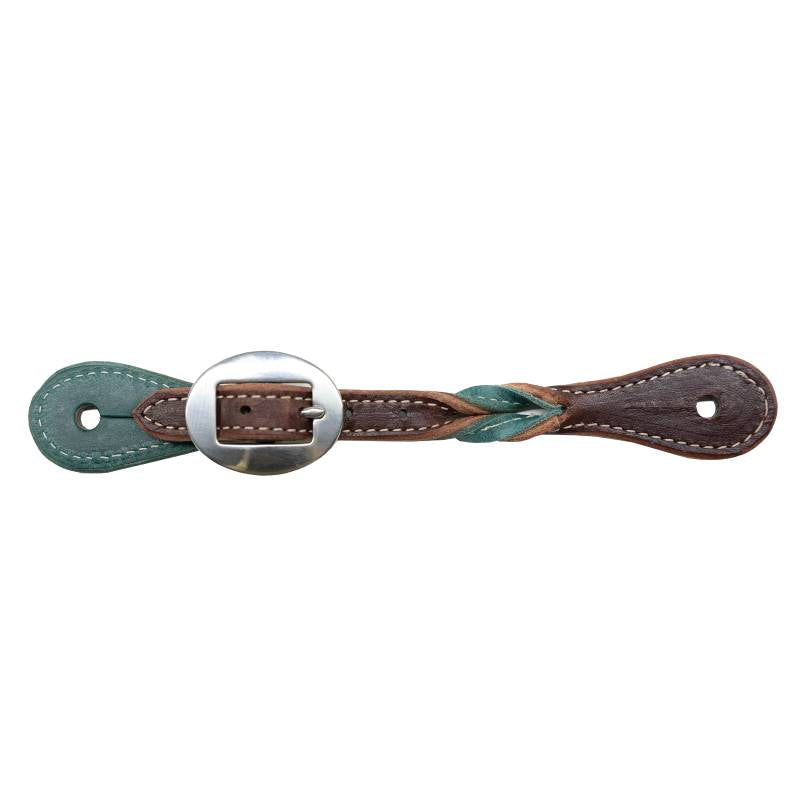 Load image into Gallery viewer, Professional's Choice Emerald Twist Spur Straps
