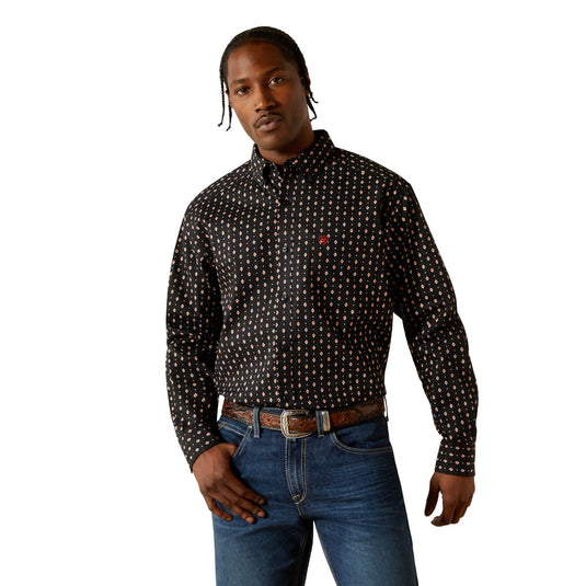 Ariat Mens Thorin Classic Fit Long Sleeve Shirt - Black