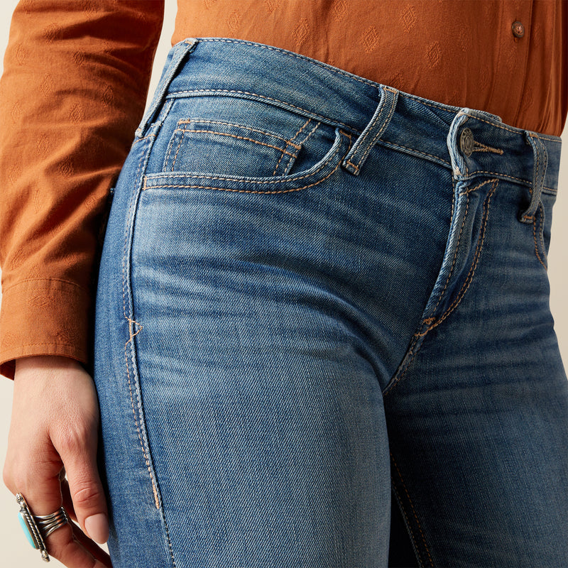 Load image into Gallery viewer, Ariat Womens Perfect Rise Isabella Wide Leg Trouser Denim Jean - Albuquerque
