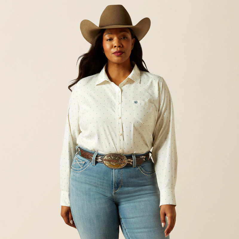 Load image into Gallery viewer, Ariat Womens Kirby Pro Print Shirt - Ranchito Print

