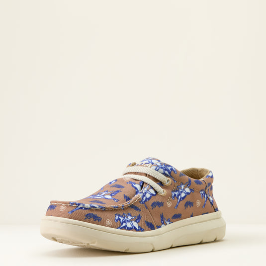 Ariat 2.5" Hilo Shoe - Natural Bucking Bronc Print