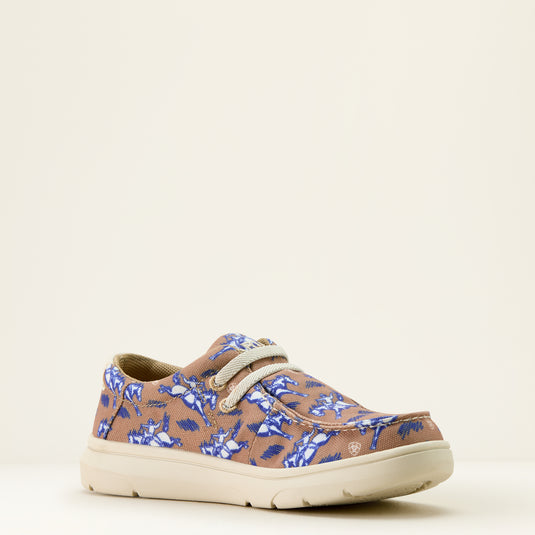 Ariat 2.5" Hilo Shoe - Natural Bucking Bronc Print