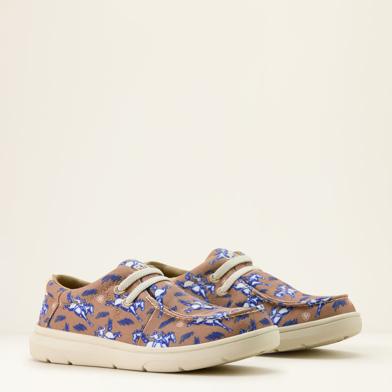 Load image into Gallery viewer, Ariat 2.5" Hilo Shoe - Natural Bucking Bronc Print
