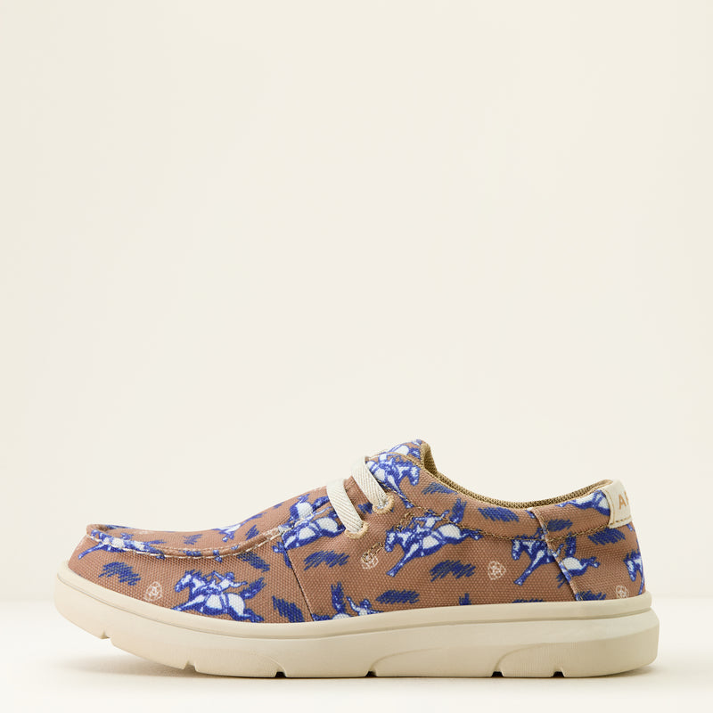 Load image into Gallery viewer, Ariat 2.5" Hilo Shoe - Natural Bucking Bronc Print
