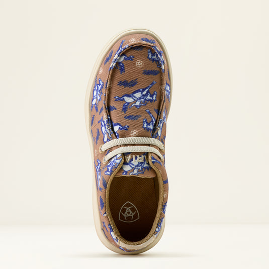 Ariat 2.5" Hilo Shoe - Natural Bucking Bronc Print