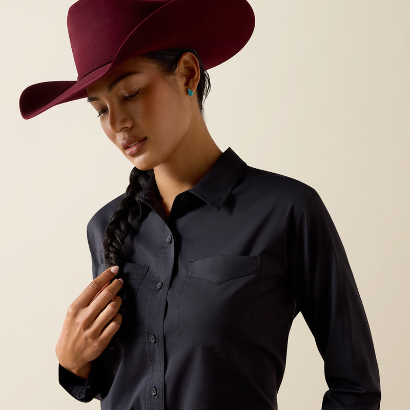 Load image into Gallery viewer, Ariat Womens Everything Solid Shirt - Black
