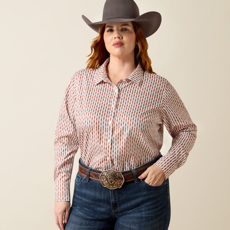 Load image into Gallery viewer, Ariat Womens Kirby Pro Print Shirt - Arrow Geo
