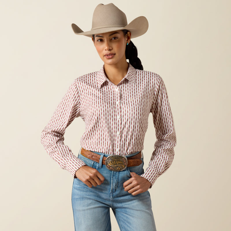 Load image into Gallery viewer, Ariat Womens Kirby Pro Print Shirt - Arrow Geo
