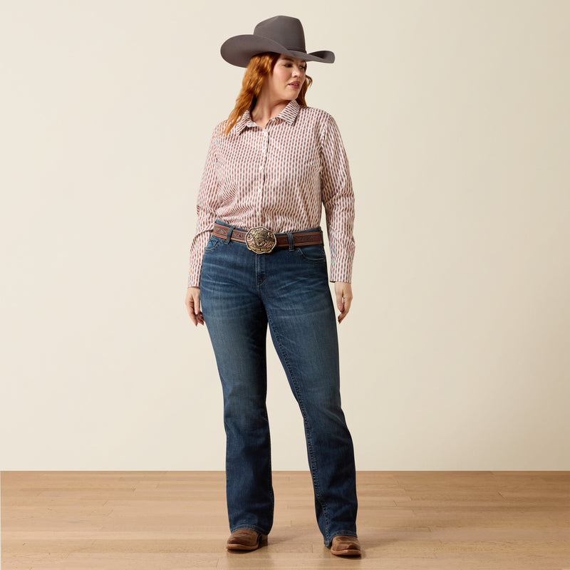 Load image into Gallery viewer, Ariat Womens Kirby Pro Print Shirt - Arrow Geo
