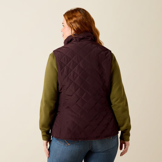 Ariat Womens Dilon 2.0 Insulated Reversible Vest - Chocolate Plum/Lakeside Southwest