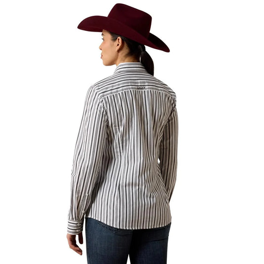 Ariat Womens Kirby Stripe Shirt - Black/White