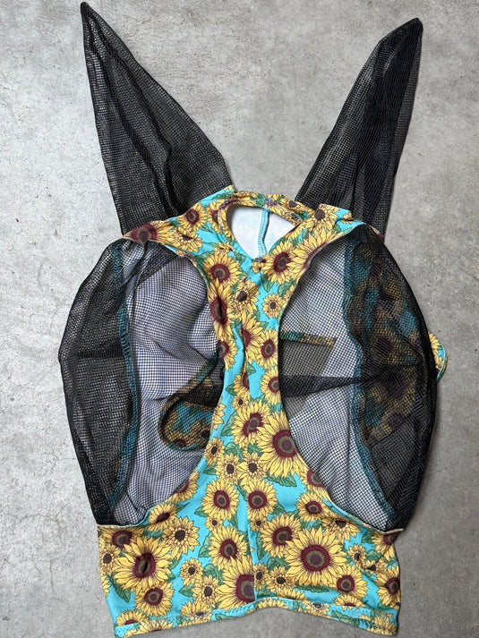 Used PC Comfort Fit Fly Mask with Ears - Sunflowers