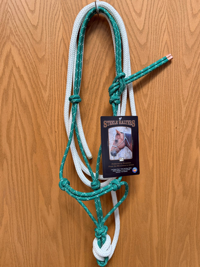 Load image into Gallery viewer, Steele Rope Halter with 12' Lead - Yearling
