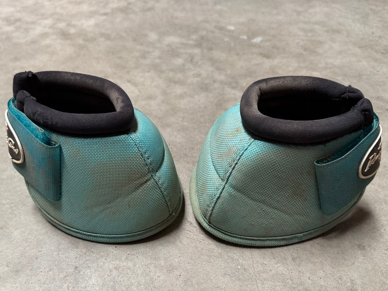 Load image into Gallery viewer, Used PC Ballistic Bell Boots - Turquoise - Medium
