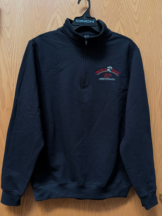 Triple R Tack 1/4 Zip 20th Anniversary Pullover - Black