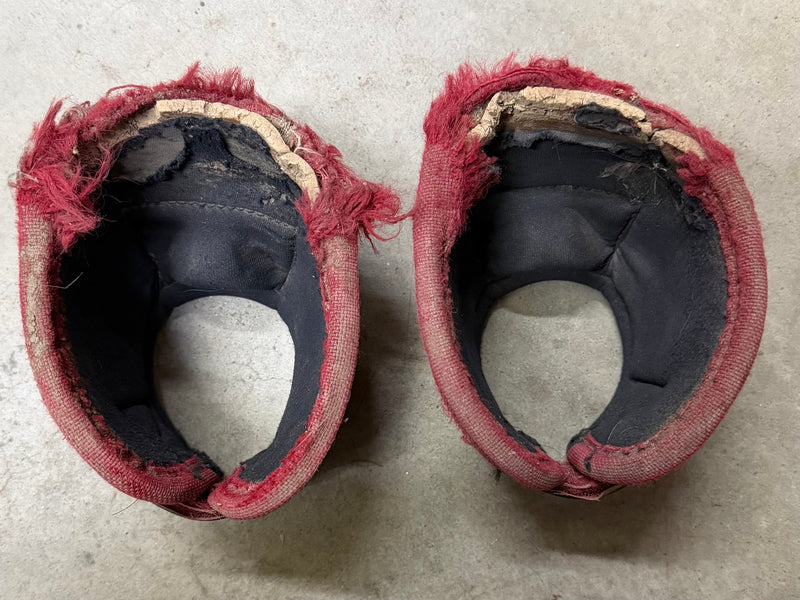 Load image into Gallery viewer, Used PC Ballistic Bell Boots - Red Crosses
