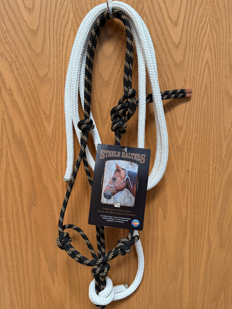 Load image into Gallery viewer, Steele Rope Halter with 10' Lead - Weanling
