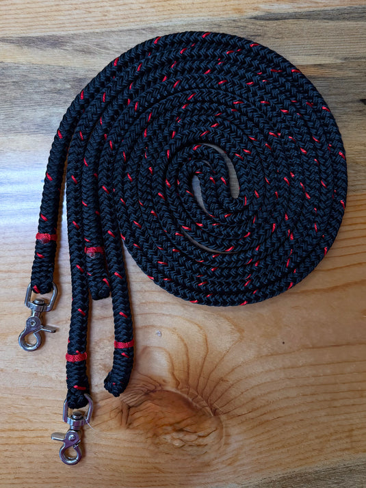 Brute Split Reins 3/8" X 8'