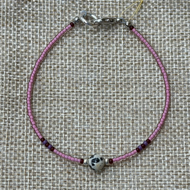 Load image into Gallery viewer, Rocky Mountain Jewelry Dalmatian Jasper &amp; Seed Bead Bracelet
