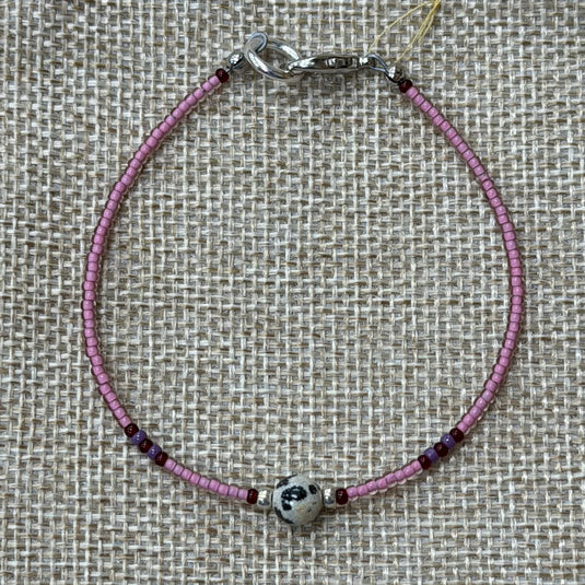 Rocky Mountain Jewelry Dalmatian Jasper & Seed Bead Bracelet
