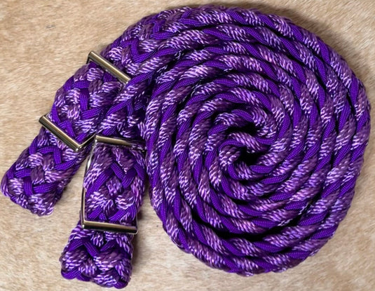 Gale Beebe 9 Plait Flat Braided Barrel Reins