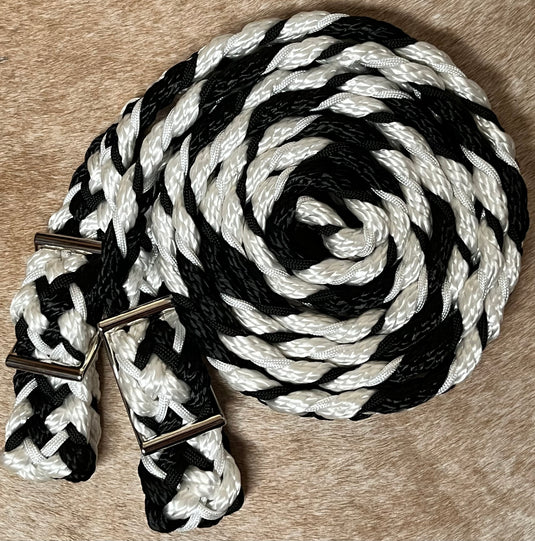 Gale Beebe 9 Plait Flat Braided Barrel Reins