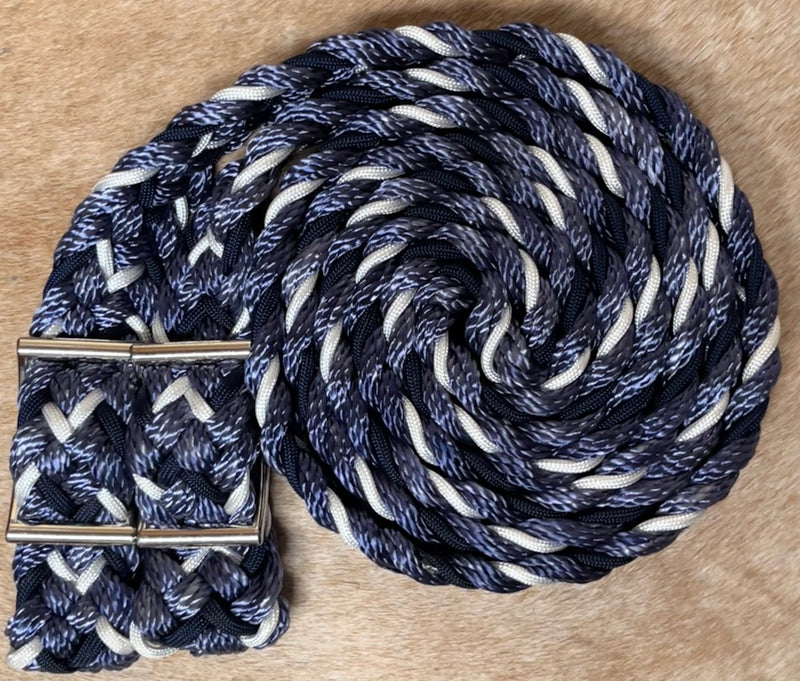 Load image into Gallery viewer, Gale Beebe 9 Plait Flat Braided Barrel Reins
