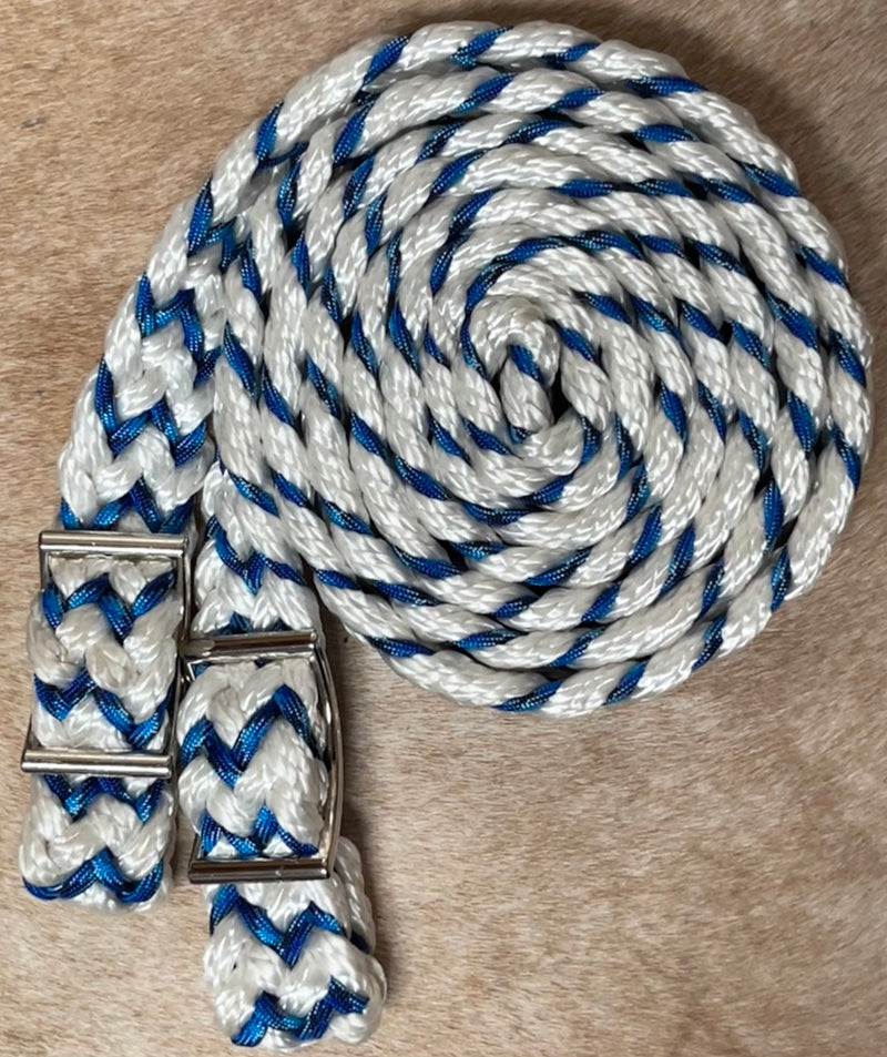 Load image into Gallery viewer, Gale Beebe 9 Plait Flat Braided Barrel Reins
