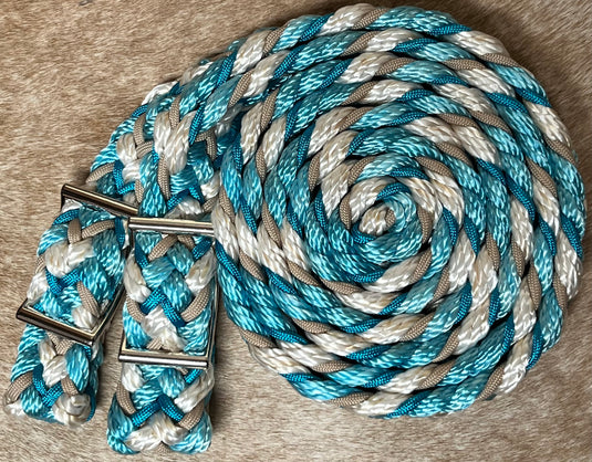 Gale Beebe 9 Plait Flat Braided Barrel Reins