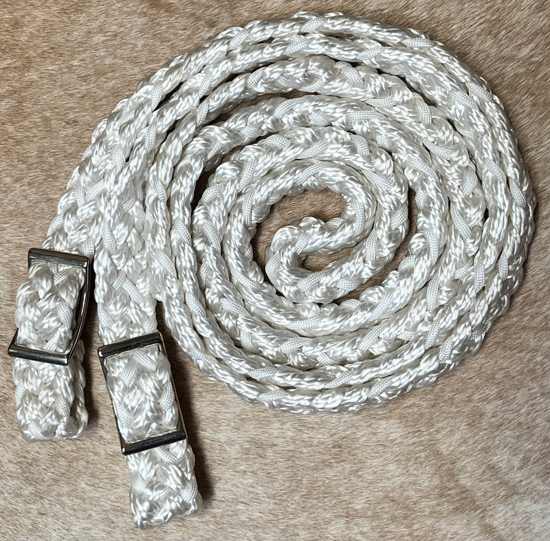 Load image into Gallery viewer, Gale Beebe Round Braided Barrel Reins
