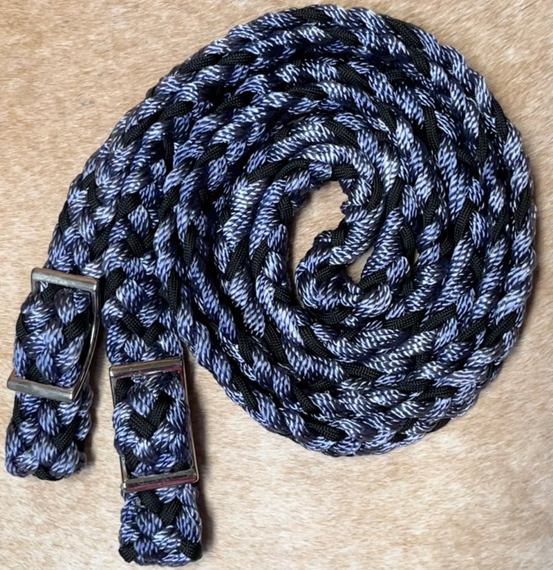 Load image into Gallery viewer, Gale Beebe Round Braided Barrel Reins
