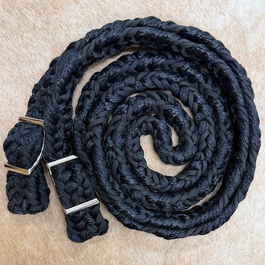 Gale Beebe Round Braided Barrel Reins