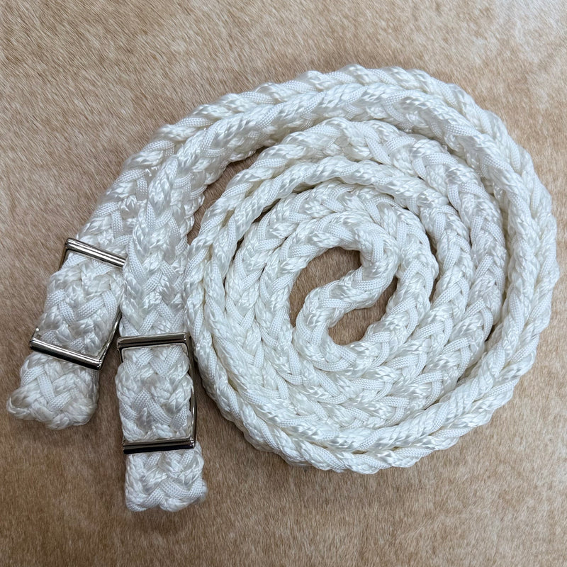 Load image into Gallery viewer, Gale Beebe Round Braided Barrel Reins
