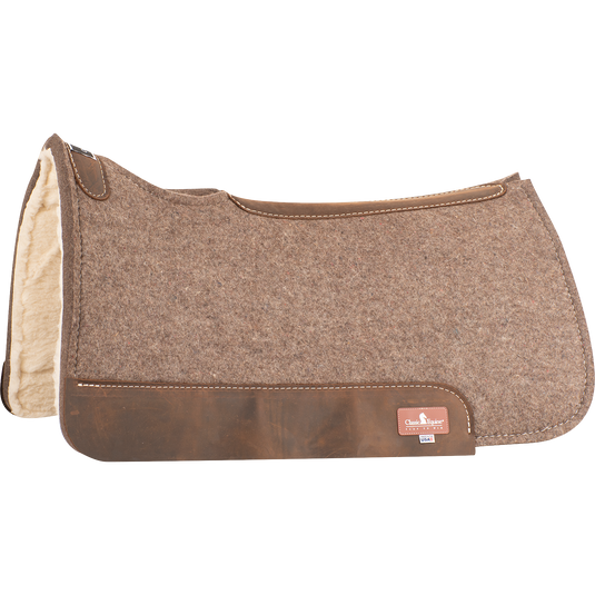 Classic Equine 100% Wool Felt / Fleece Saddle Pad - 3/4"