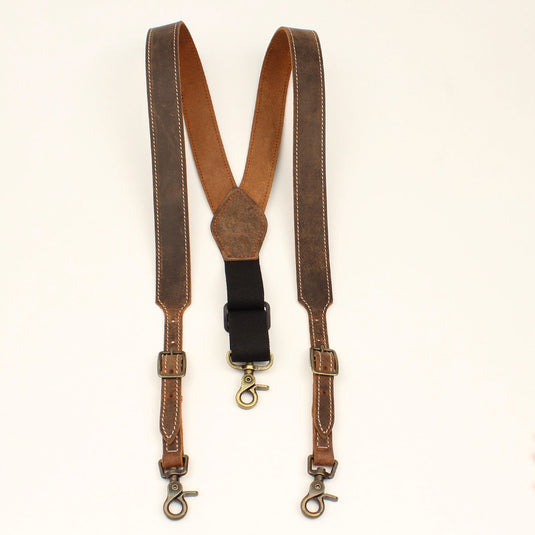Nocona 1-1/2" USA Made Heavy Stitched Gallus Suspenders